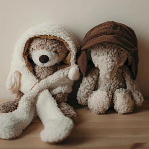 Мягкая игрушка Mrs. Ertha "Слоненок Mr. Poppie", серая, 31 см